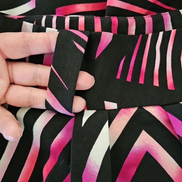 Worthington Black and Pink A-Line Skirt - Picture 4 of 5